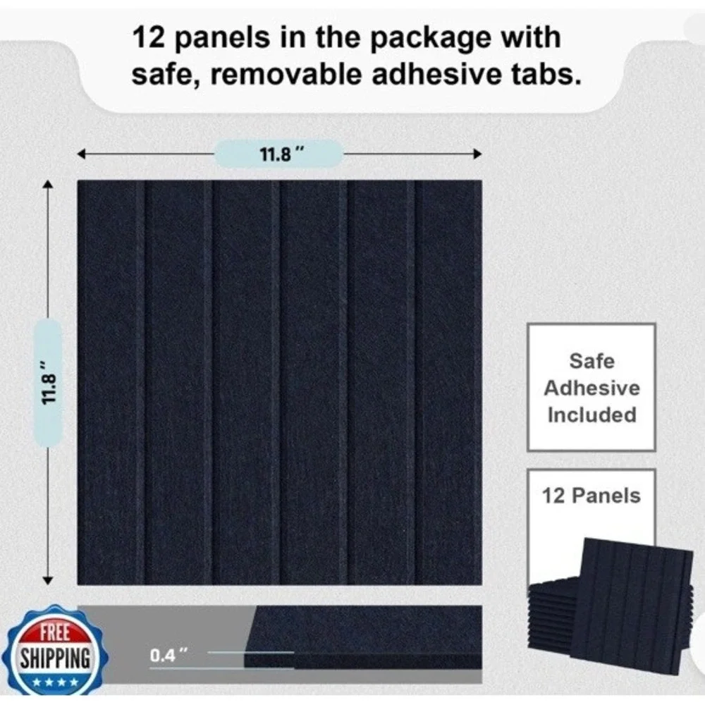 UMIACOUSTICS 12 PCS Acoustic Panels,11.8